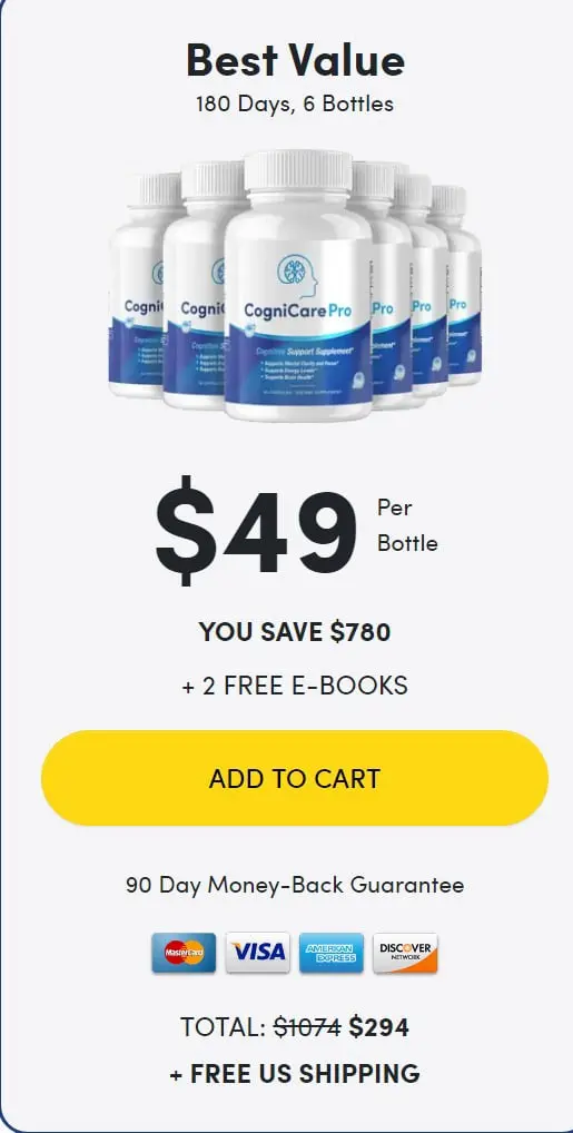 CogniCare Pro 6 $49/bottle